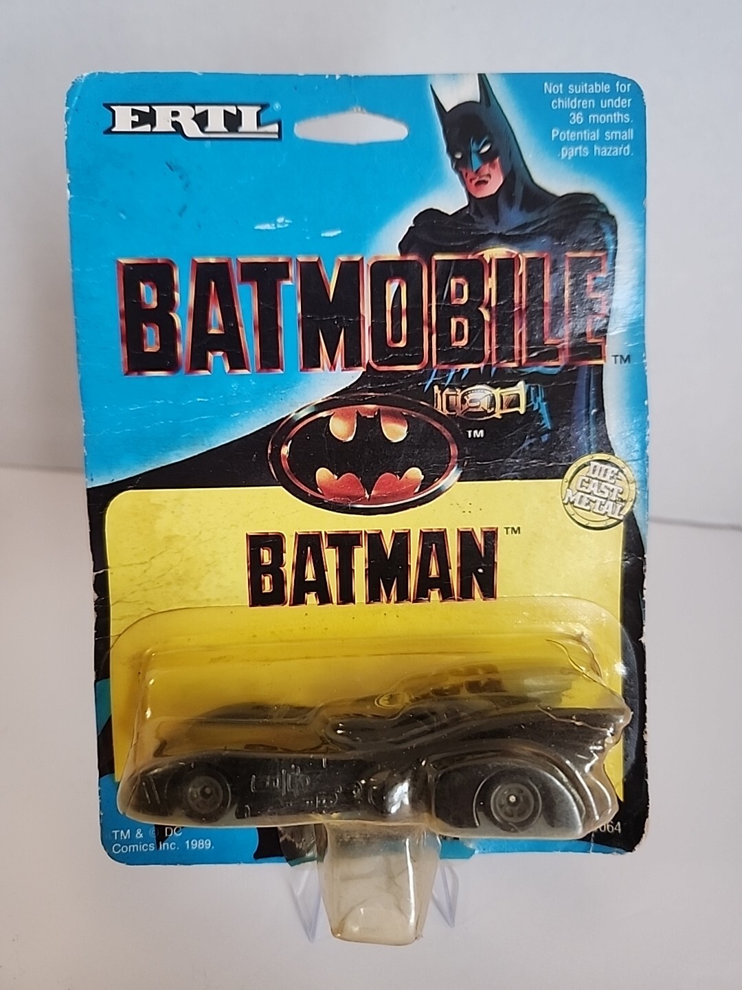 Vintage 1989 DC Comics Batmobile 1/64 Scale ERTL  Batman New Sealed Die Cast