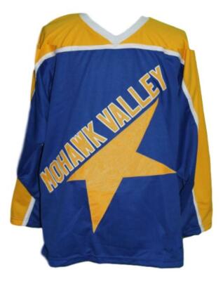 Any Name Number Mohawk Valley Star Custom Hockey Jersey Blue