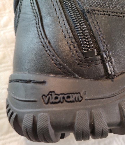 Bates Vibram Tactical Boots Women’s Size 8 Black Side Zip And Laced Up - Picture 9 of 10