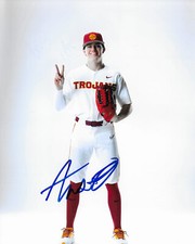 Austin Overn Signed IP USC Trojans 8x10 Photo Tampa Bay Rays #20 Prospect!