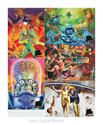 MARS ATTACKS TOPPS INVASION MASTERPEICES SET (5) | eBay
