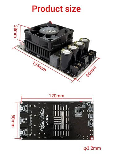 2*300W Stereo Digital Amplifier Board High Power Mono 600W Audio Sound Subwoofer - Picture 12 of 15