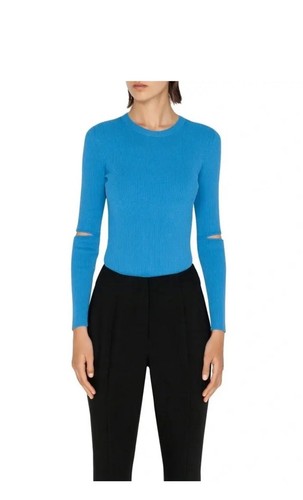 Cue Sweater Ribbed Knit Long Sleeve Womens Size XL Corporate Career Media