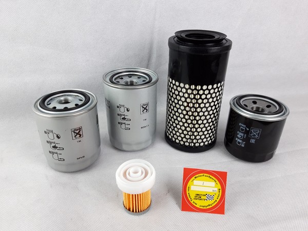 Filter Set (Groß) Passend FüR Kubota B 26 ÖL Luft Kraftstoff Hydraulik-image