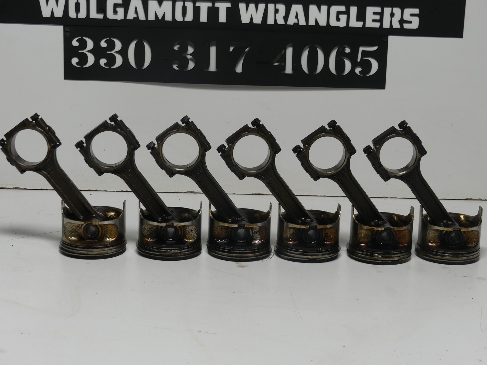 199706 Jeep Wrangler TJ 4.0 Set of 6 OEM Piston Connecting Rods CC eBay