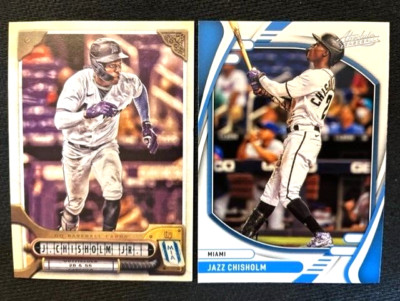 MLB - Jazz Chisholm 2022 Topps Gypsy Queen & 2022 Panini Absolute - Marlins