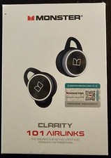 Monster Clarity 101 AirLinks Wireless Earbuds, Bluetooth 5.0 - NEW