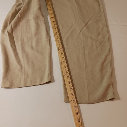 Counterparts Women's Pants Tan/Beige Elastic Waist Vintage Measured Waist 30" - Picture 11 of 13