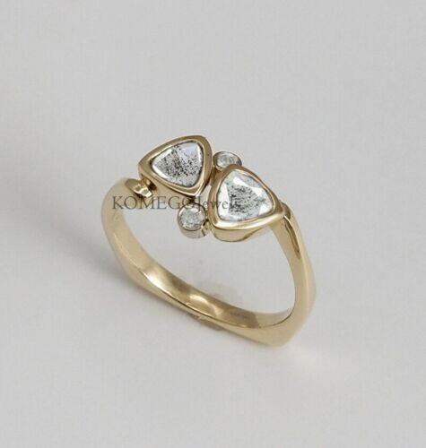 Elegant Natural Polki Diamond Slice Ring, Perfect Christmas Gift for Women