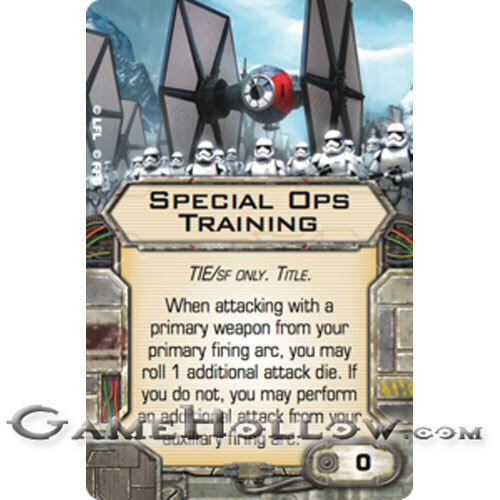 Star Wars Miniatures X-Wing Upgrade Card SPECIAL OPS TRAINING Title | eBay