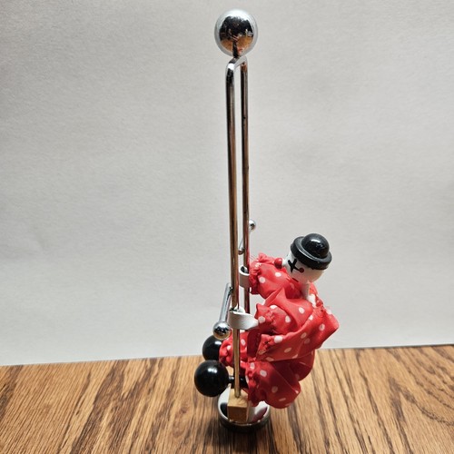 Vintage Swinging Clown Schaukel Schreibtisch Spielzeug Balance Perpetual Motion Zirkus - Bild 9 von 13