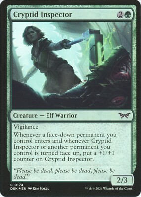 Cryptid Inspector (Foil) - 0174 - Duskmourn: House of Horror - MTG