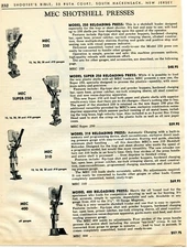 1964 Print Ad of MEC Shotshell Press Super-250, 310 & 400 Shotgun Shell Reloader