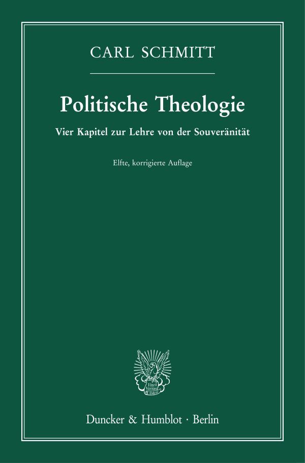 Thumbnail - Carl Schmitt / Politische Theologie.