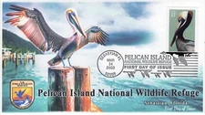 AO-3774-4, 2003, Pelican Island National Wildlife Refuge. Add-on Cachet, First D