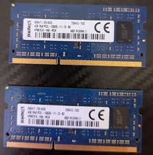 Kingston 2 x 4GB 1Rx8 PC3L-12800S DDR3 SODIMM Laptop Memory 9995417 8 GB Total 