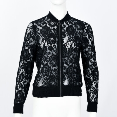 lace zip up jacket