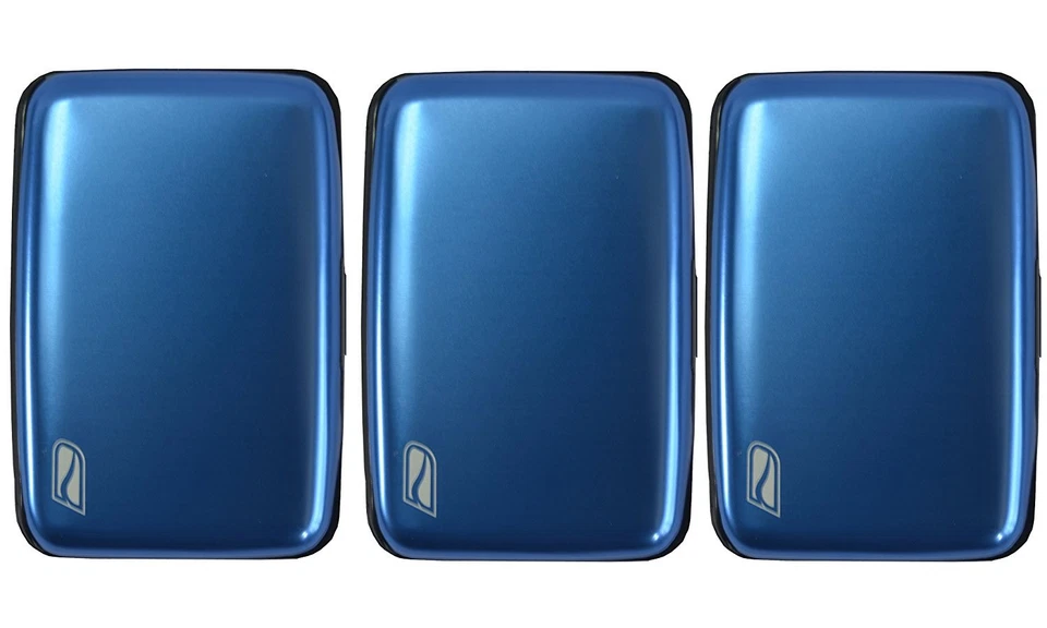 Estuche para tarjetas de crédito de aluminio con bloqueo RFID Ducti - Paquete de 3 Foto 2 de 4
