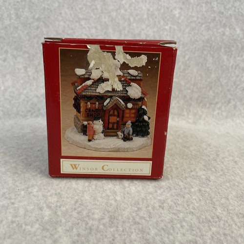 Winsor Collection Winter Christmas Village House Candy Shop Collectible 3"x3" - Picture 7 of 7