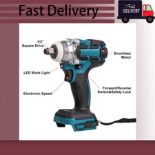 Llave de impacto inalámbrica sin escobillas Fit Makita batería alto par 18V 520Nm 1/2