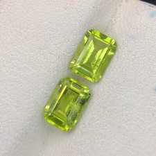 Natural Amazing Emerald Cut Pairs Peridot: The Gem of Light and Positivity stone