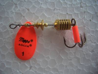 Mepps Aglia Fluo Orange, Gr. 1 mit  3,5 g 