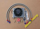 AN10 30 row oil cooler and hose filter relocation kit &7" ELECTRIC FAN returned