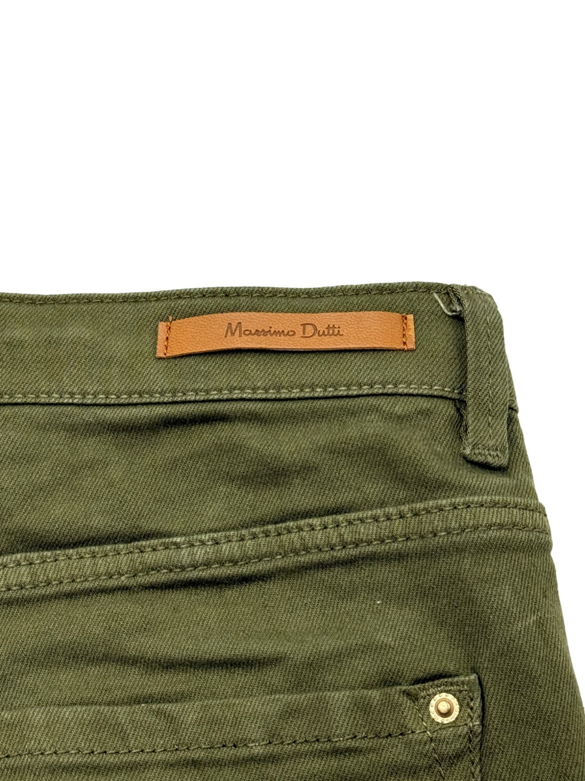Massimo Dutti Women Slim Fit Stretch Straight Trousers Size 36: W29 L31 image 6