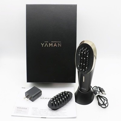 YA-MAN PSM-110B-3 Scalp Brush Face Massage Tool Silver Tone From Japan Tested