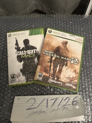 Microsoft Xbox 360 Modern Warfare 2 And Mordern Warfare 3 Bundle Both Working!