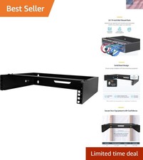 Compact 2U Wall Mounted Rack - 19" Patch Panel Support, Easy Cable Management