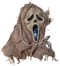 Ghost Face - Scream 4 - Burlap SCARECROW - Halloween Costume Mask - Adult Size