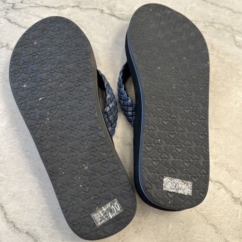 Women’s Cobian Blue Woven Braided Bounce Mush Flip Flops Sandals - Picture 7 of 7