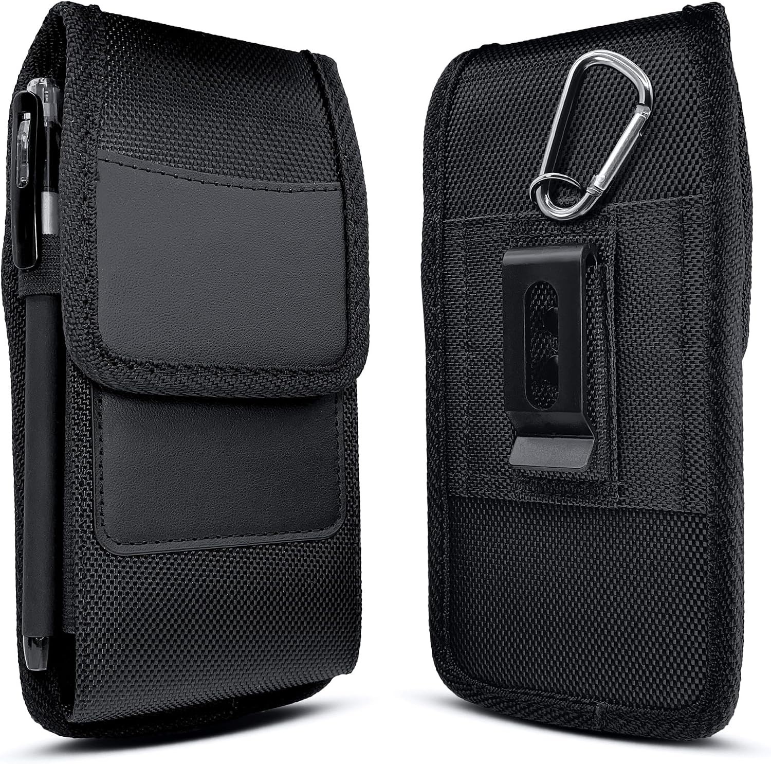 Estuche De Billetera Con Funda Vertical Para Telefono Celular Clip De Cinturon
