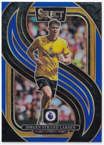 Panini Premier League Select 2024-25 Jorgen Strand Larsen Blue Prizm