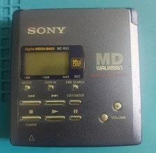 Sony MZ-R55 Blue SP MiniDisc Recorder As-Is Read