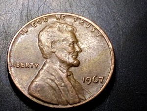 1967 No Mint Mark, DDie Obverse & Reverse, Nice Coin