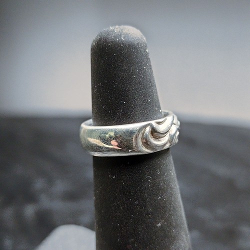 Leonard Kamhout Lone Ones Ring Sterling 0,925 Silber Gr. 3,5 USA geschnitztes Band ✨ - Bild 3 von 5