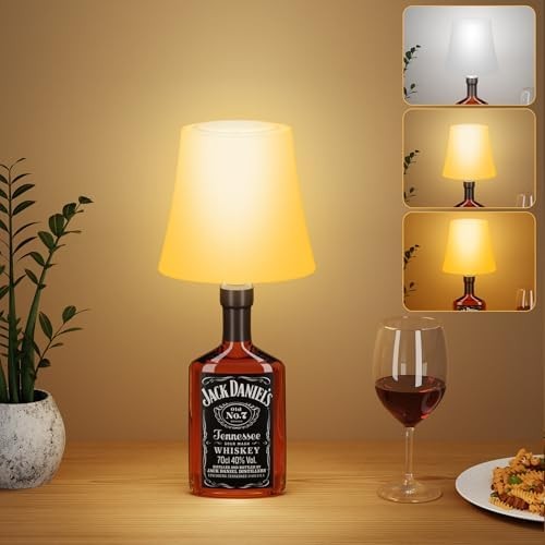 Lampe de Chevet Tactile sans Fil Design Moderne Noir Mat