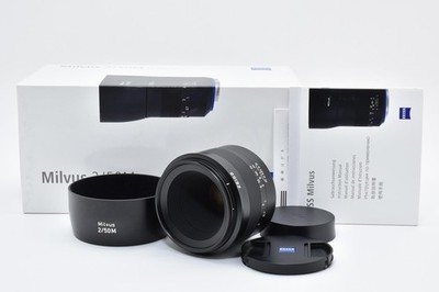 [Almost Unused w/Box] Carl Zeiss Milvus 50mm f/2 ZE Lens for Canon EF From JAPAN