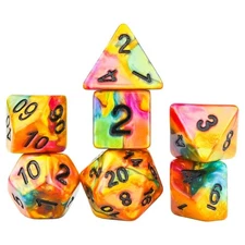 Sirius Dice SDZ000905 Rainbow GD Dice - Set of 7
