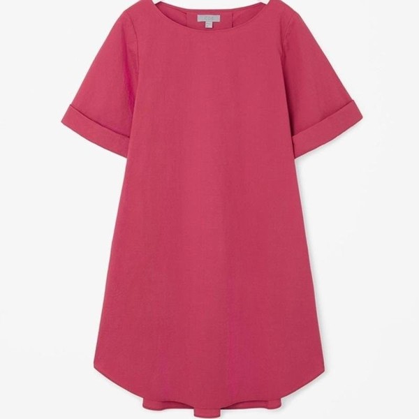 Women COS Dress Pink Cotton 36