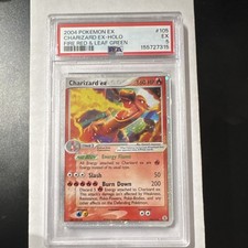 2004 P.M. EX FireRed & LeafGreen Charizard ex Holo Ultra Rare #105 PSA 5 on eBay