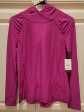 Danskin Now Medium Womens Performance Hoodie Loose Fit Berry Fun New NWT 8-10