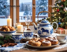 STPGOODS Year of the Horse Wall Calendar 2026