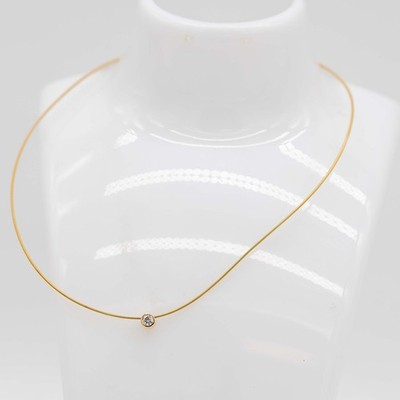 Niessing necklace 750/18k yellow gold diamond approx. 0.2ct F/VS2 L: approx. 36 cm
