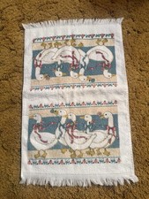Vintage Blue Ribbon Goose Hand Towel Made In USA Excellent Condition