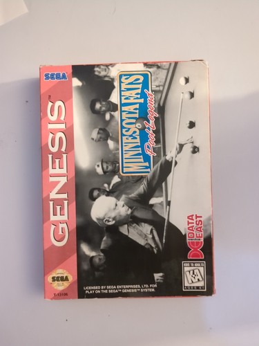 Minnesota Fats: Pool Legend (Sega Genesis, 1994) NO MANUAL FREE SHIPPING - Picture 1 of 4