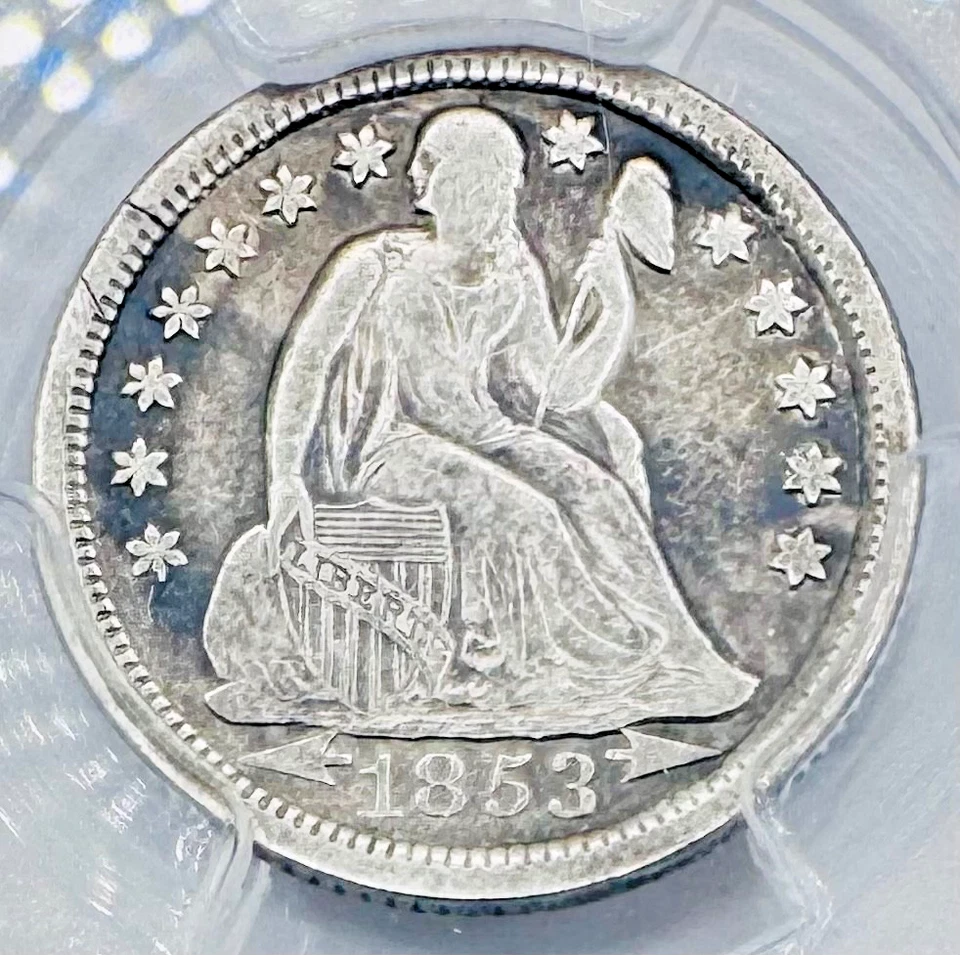 SS CENTRAL AMERICA SSCA RARE 1853-O 10C PCGS VF30 W/ GOLD PINCH 💥SHIPWRECK💥 - Image 3 of 4