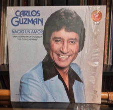 Carlos Guzman “Nacio Un Amor” Tejano Tex Mex Record Lp in the shrink VG+